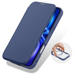Etui z klapką Dux Ducis do iPhone 17, Skin X Pro, do MagSafe, granatowe