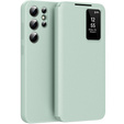 Etui z klapką do Samsung Galaxy S24 Ultra, Smart View Wallet, zielone