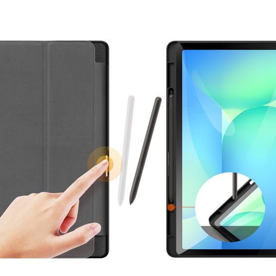 Etui Dux Ducis Domo Series do Samsung Galaxy Tab S10 FE+ Plus – czarne