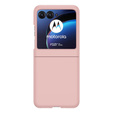 Etui PC Case do Motorola Razr 40 Ultra 5G, ze szkłem na ekran, różowe