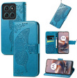 Etui z klapką do Motorola Moto G86 5G, Butterfly, niebieskie