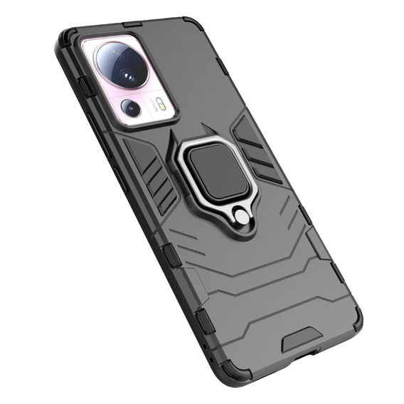 Etui do Xiaomi 13 Lite, Kickstand Ring, czarne