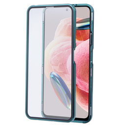 Etui do Xiaomi Redmi Note 12, ERBORD Glass Armor Leather, niebieskie