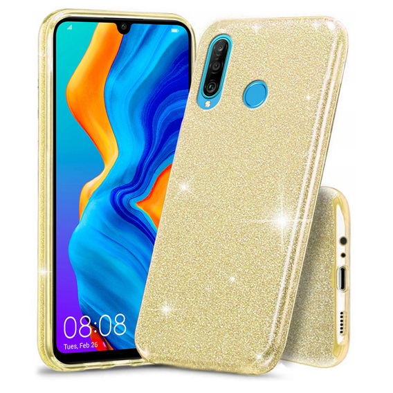 Etui Glitter Case do Huawei P30 Lite, Gold