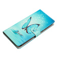 Etui z klapką do Xiaomi 13 Lite, Wallet, Butterfly niebieskie