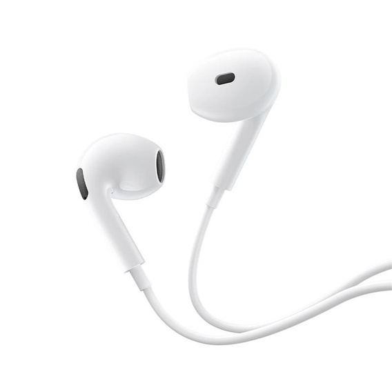 Baseus Encok HZ19 – słuchawki douszne z mikrofonem mini jack 3,5 mm białe