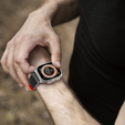 Pasek Nylonowy do Apple Watch 1/2/3/4/5/6/7/8/9/10/11/SE Ultra 1/2/3 42/44/45/46/49mm, Szary/Pomarańczowy