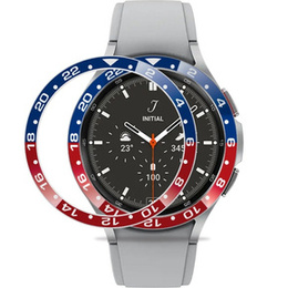 Nakładka Bezel Ring do Samsung Galaxy Watch 4 Classic 46mm, Niebieska/Czerwona
