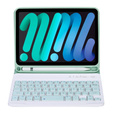 Etui z klawiaturą bluetooth do iPad mini 8.3" 2021 (6 gen.) / iPad mini 8.3" 2024 (7 gen.), Zielone