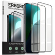 2x Szkło Hartowane do iPhone 17 Pro / 17 / 16 Pro, ERBORD 3D pełne, szybka na cały ekran