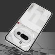 Etui do Nothing Phone 3A, Frame Case, srebrne