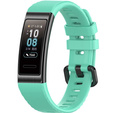Pasek Silikonowy do Huawei Band 3/4 Pro - Turkusowy