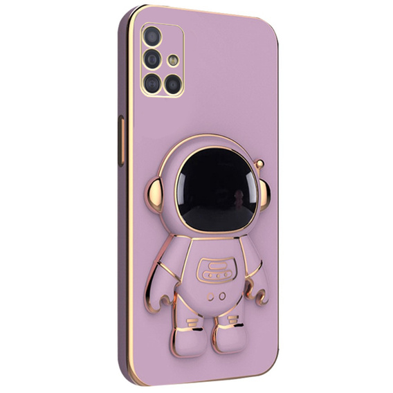 Etui do Samsung Galaxy A51 4G, Astronaut, fioletowe