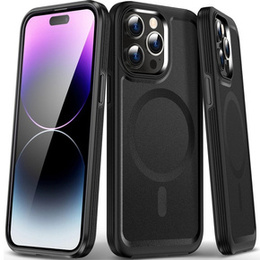 Etui magnetyczne MagGuard do iPhone 15 Pro, MagSafe, czarne