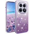 Etui do Xiaomi Redmi Note 15 Pro Plus 5G / Poco M8 Pro 5G, Glitter Flower, fioletowe
