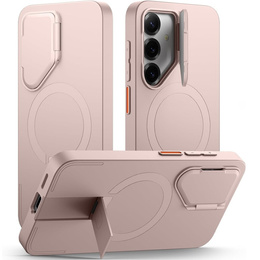 Etui do Samsung Galaxy S25, Suritch Shockproof, do MagSafe, różowe