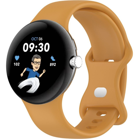 Pasek Silikonowy do Google Pixel Watch 1 / 2 / 3 41mm, Żółty