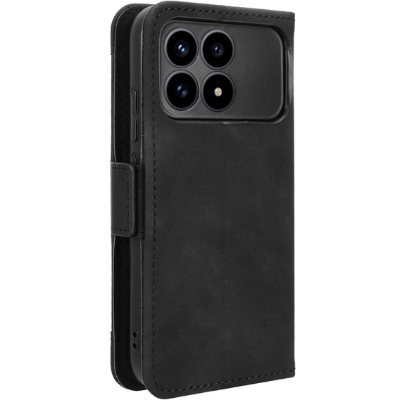 Etui z klapką do Xiaomi Poco F8 Pro, Card Slot, czarne