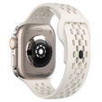 Pasek Silikonowy do Apple Watch 1/2/3/4/5/6/7/8/9/10/11/SE Ultra 1/2/3 42/44/45/46/49mm, Beżowy