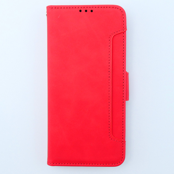 Etui z klapką do Xiaomi 13T / 13T Pro, Card Slot, czerwone