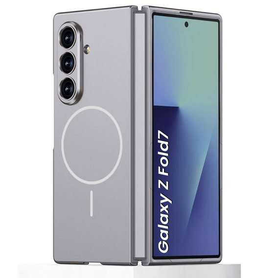 Etui do Samsung Galaxy Z Fold7 5G, GKK Slim Camshield, do MagSafe, szare