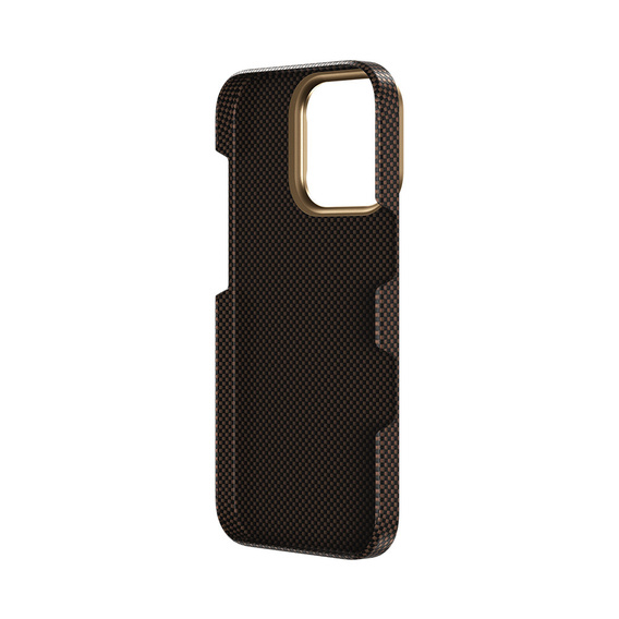 Etui Benks Magnetic Armor Tint Kevlar 1000D (SA65) do iPhone 16 Pro – złoty