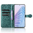 Etui z klapką do Xiaomi Redmi Note 14 4G, Wallet Rhombus, zielone