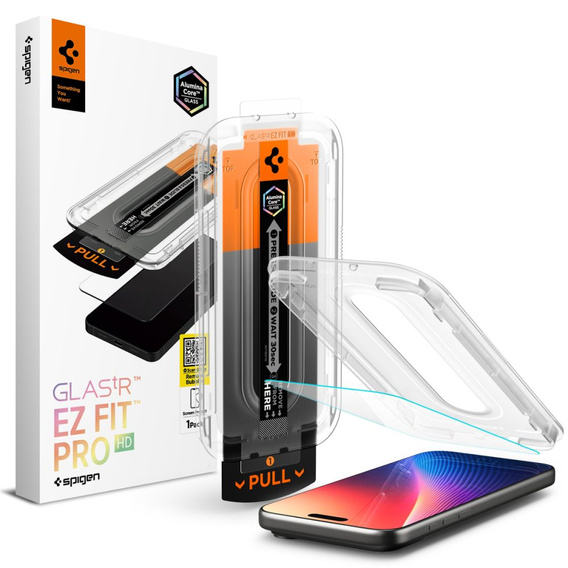 Szkło hartowane Spigen do iPhone 17 Pro Max / 16 Pro Max , Glas.tR "EZ Fit Pro", Clear