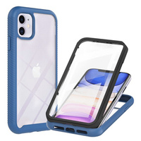 Etui do iPhone 11, Shockproof, z folią, niebieskie