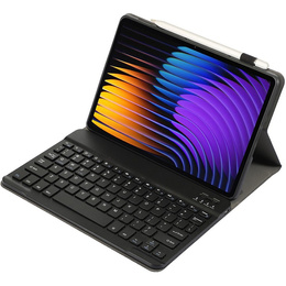 Etui z klawiaturą bluetooth do Xiaomi Pad 7 / 7 Pro, Czarne