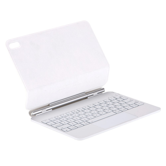 Etui z klawiaturą do iPad 10.9" 2022 (10 gen.), Magnetic Keyboard Touchpad, białe