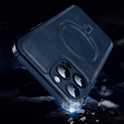 Etui magnetyczne do iPhone 15 Pro, do MagSafe, niebieskie