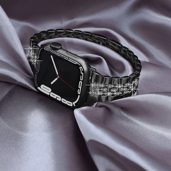 Bransoleta do Apple Watch 1/2/3/4/5/6/7/8/9/10/11/SE Ultra 1/2/3 42/44/45/46/49mm, Czarna