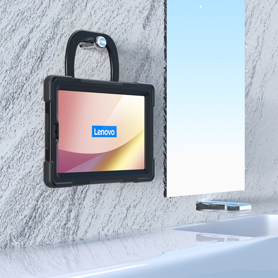 Etui pancerne do Lenovo Tab M9 TB-310FU (2023), Obrotowe 360, Czarne