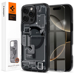 Etui Spigen do iPhone 16 Pro Max, Ultra Hybrid Zero One, czarne + Szkło Hartowane 9H
