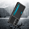 Etui do Samsung Galaxy A05s, Card Holder Kickstand, czarne