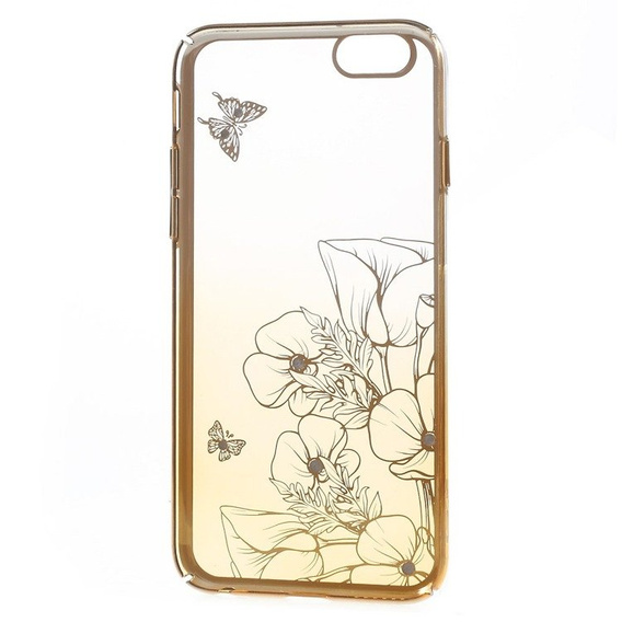 Etui do iPhone 6s / iPhone 6, Yellow / Flower&Butterfly
