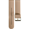 Pasek Silikonowy Uniwersalny 22mm, z poprzeczną linią, Brązowy