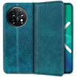 Etui z klapką do OnePlus 11 5G, Split Leather, zielone