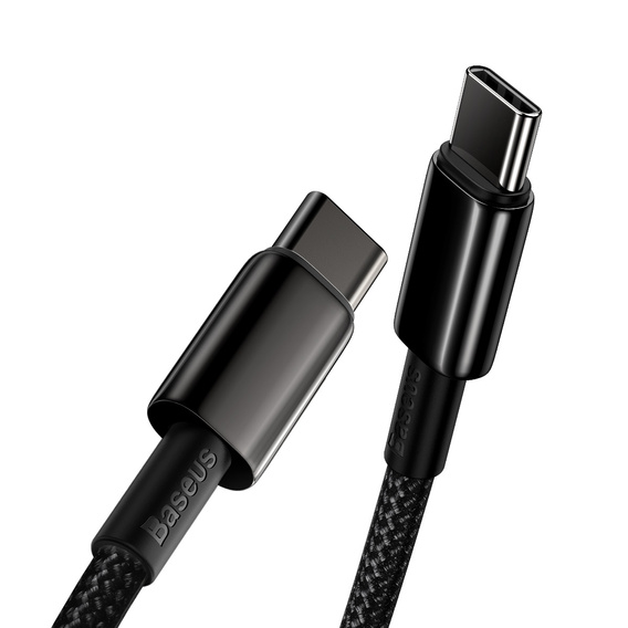 Baseus Tungsten kabel USB-C na USB-C 2 m 100 W - Czarny