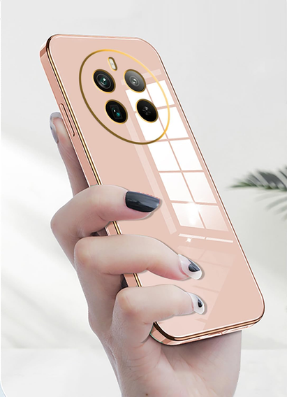 Etui do Realme 12 Pro 5G / 12 Pro+ 5G, Glamour CamShield, różowe rose gold