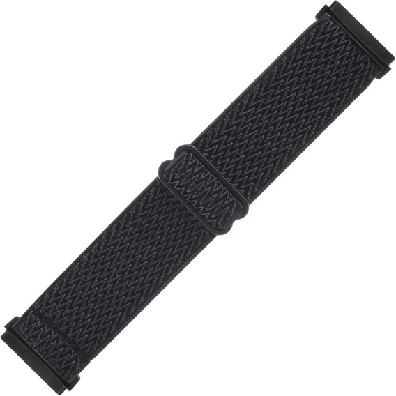 Pasek Nylonowy do Fitbit Versa 3/Versa Sense, Czarny