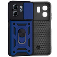 Etui pancerne do Infinix Hot 50i 4G, CamShield Slide, niebieskie
