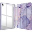 Etui do Samsung Galaxy Tab S11, Smartcase Hybrid, z miejscem na rysik, Marble fioletowe
