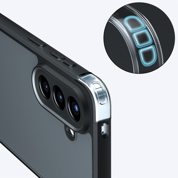 Etui do Samsung Galaxy A57 5G, Fusion Hybrid, matowe czarne