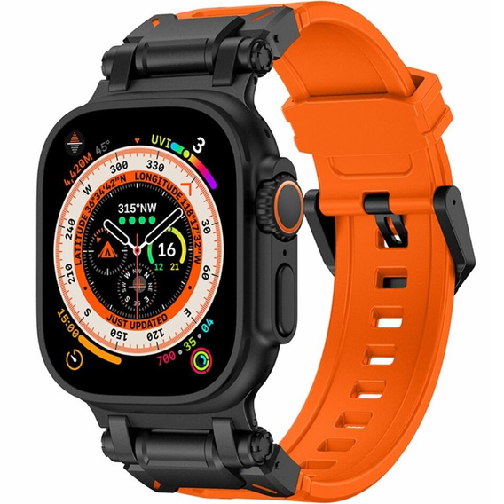Pasek ERBORD ProTech do Apple Watch 1/2/3/4/5/6/7/8/9/10/11/SE Ultra 1/2/3 42/44/45/46/49mm, Pomarańczowy