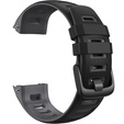 Pasek silikonowy dwukolorowy do Garmin Instinct – szaro-czarny