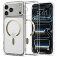 Etui Spigen do iPhone 17 Pro, Ultra Hybrid MagSafe, Clear / Gold
