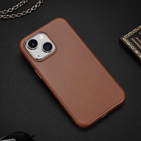 Etui do iPhone 14 Plus, Dux Ducis Max-Naples z Magsafe, Brown