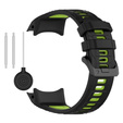 Pasek silikonowy do Garmin Instinct 3 Solar / Instinct 3 AMOLED 45mm – sportowy, czarno-zielony